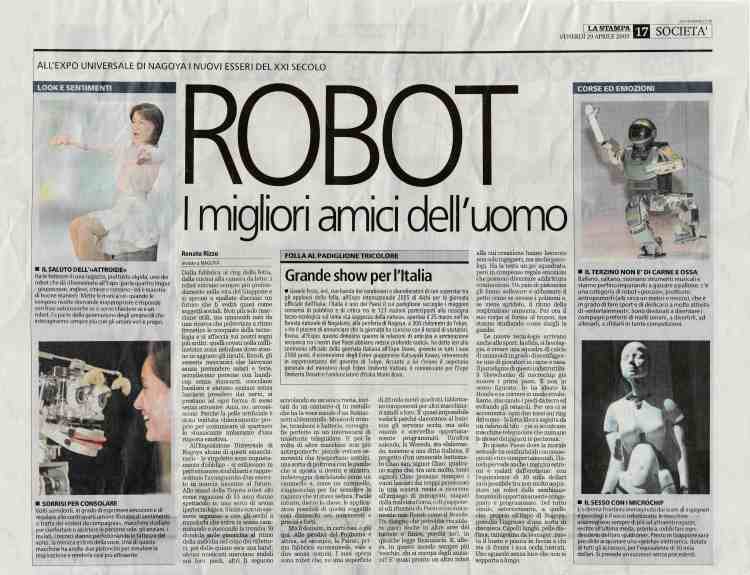 La Stampa - Robot nel 2005.jpg