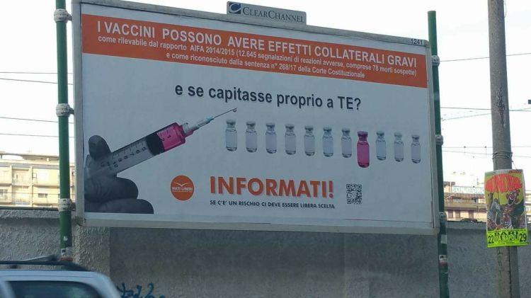 Cartello danni da vaccino