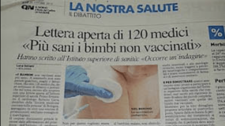 Bimbi non vaccinati più sani.png