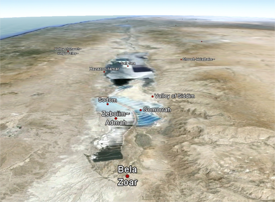 vaduta googlemaps della valle di Siddim