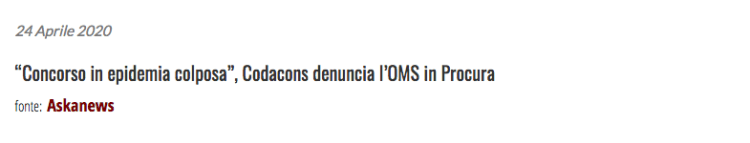 Codacons denuncia OMS.png