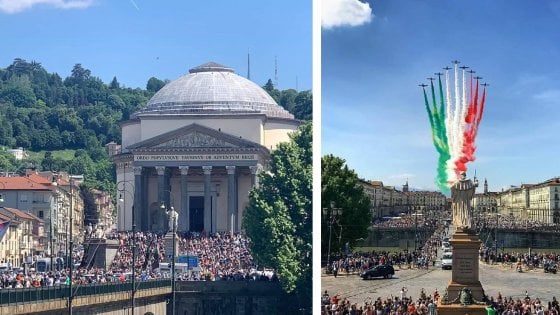 Frecce tricolori Torino Gran Madre 25:05:2020