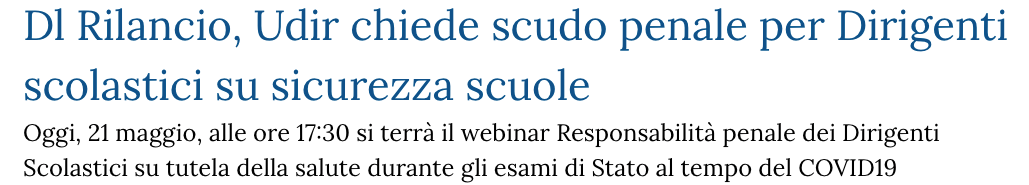 Scudo penale presidi